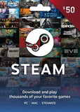 Steam Gift Card 50 USD Steam Key GLOBAL